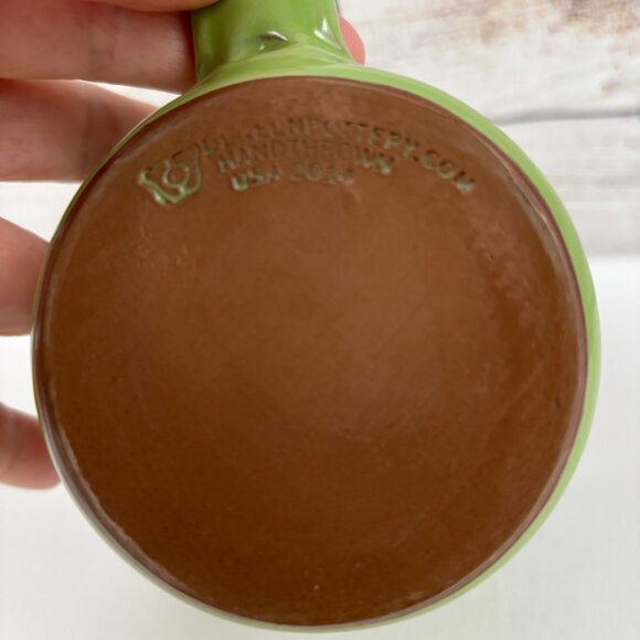 Wormz Organic "Join the Wormalution" Green Mug Deneen Pottery - Picture 6 of 7